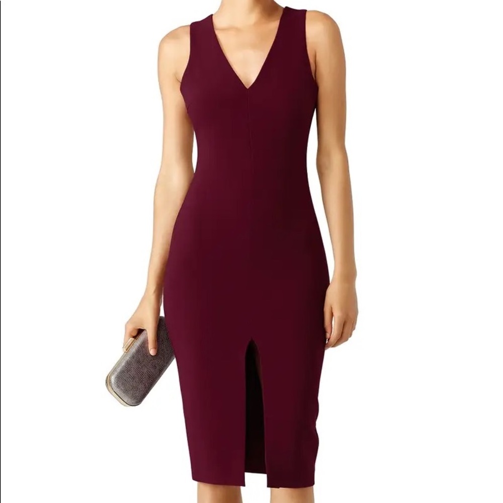 LIKELY Plum Midi Dress 00